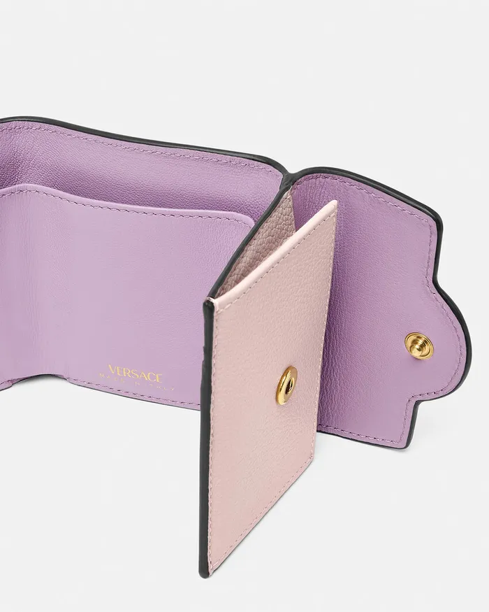 Wallets Women Versace La Medusa Trifold Wallet Light Pink