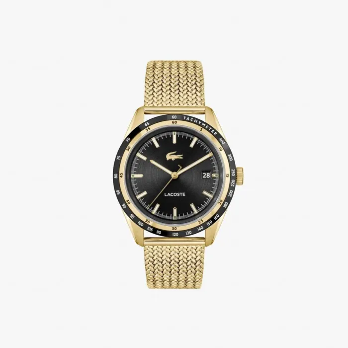 Watches Men Lacoste Men039s Everett Gold Mesh Watch Without Color 000