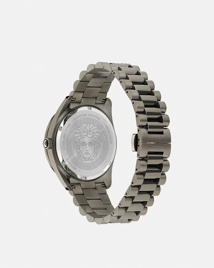 Watches Men Versace VDome Watch Black