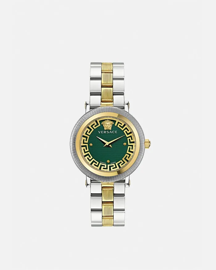 Watches Women Versace Greca Flourish Watch Silvergold