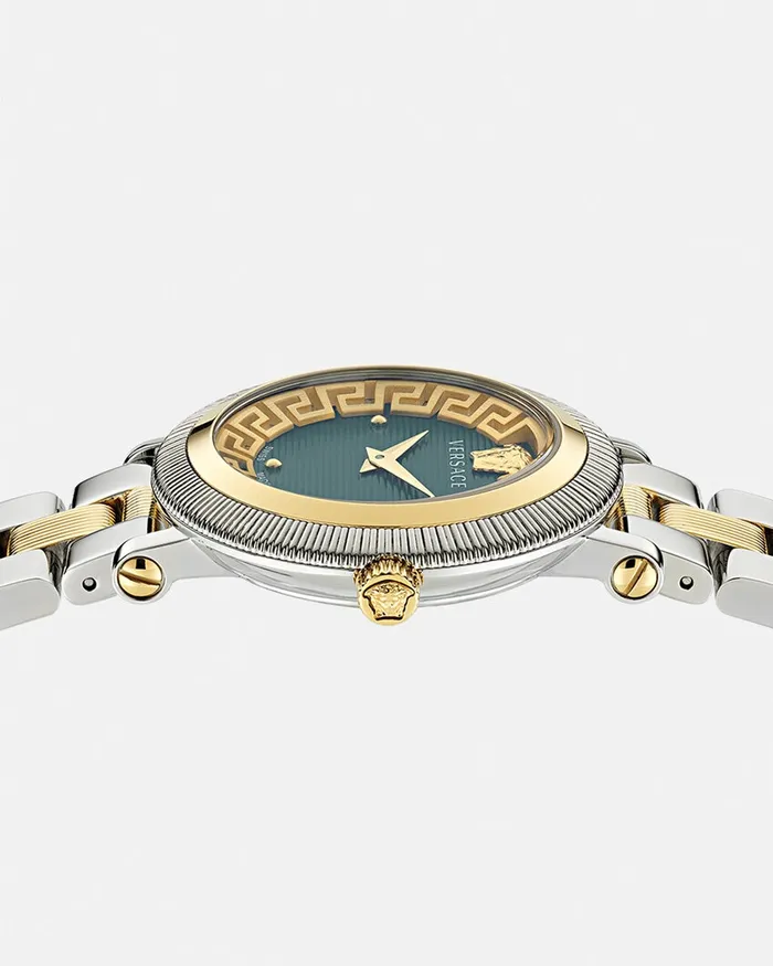Watches Women Versace Greca Flourish Watch Silvergold