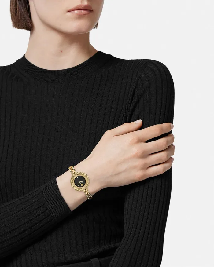 Watches Women Versace La Greca Watch Blackgold