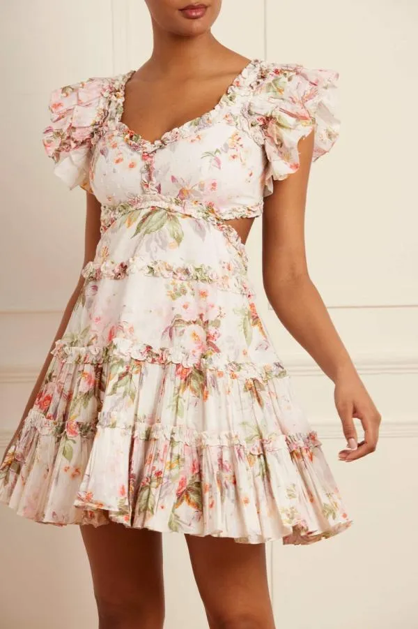 WeddingWomen Needle and Thread Paradise Garden Cotton Backless Micro Mini Dress Multi WeddingWomen Needle and Thread Paradise Garden Cotton Backless Micro Mini Dress Multi