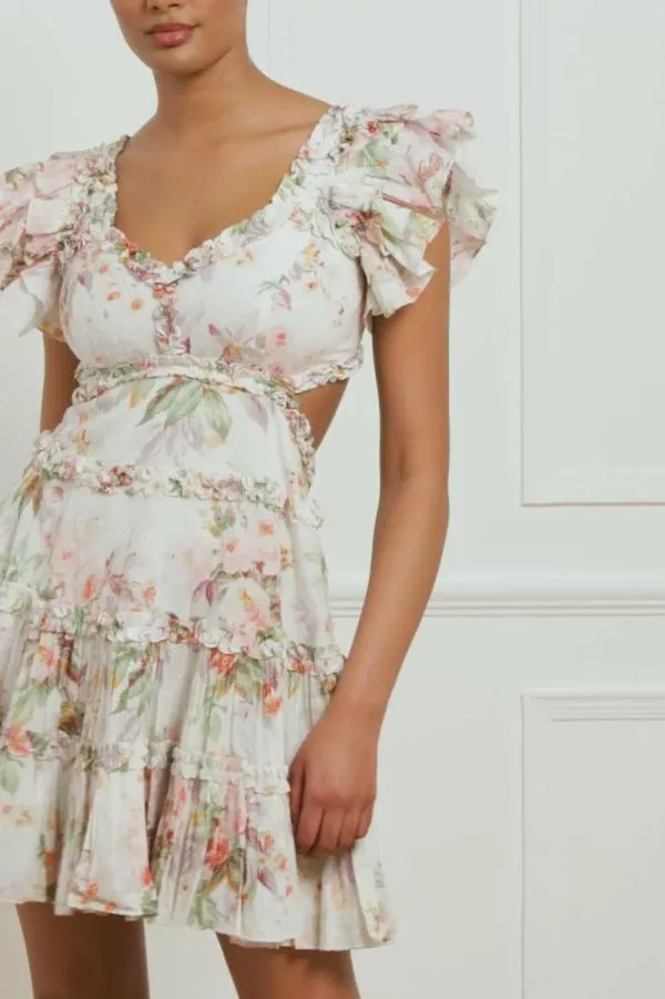 WeddingWomen Needle and Thread Paradise Garden Cotton Backless Micro Mini Dress Multi WeddingWomen Needle and Thread Paradise Garden Cotton Backless Micro Mini Dress Multi