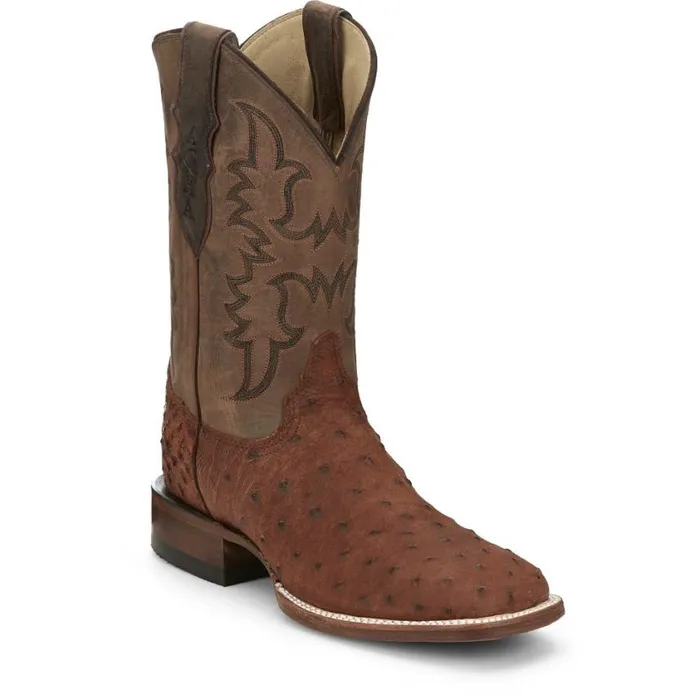 Western Men Justin Boots Belmont 11034 PullOn Western Boot Wild Brandy 040brown041