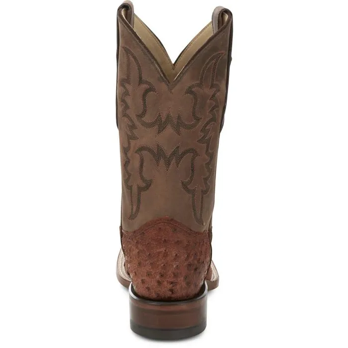 Western Men Justin Boots Belmont 11034 PullOn Western Boot Wild Brandy 040brown041