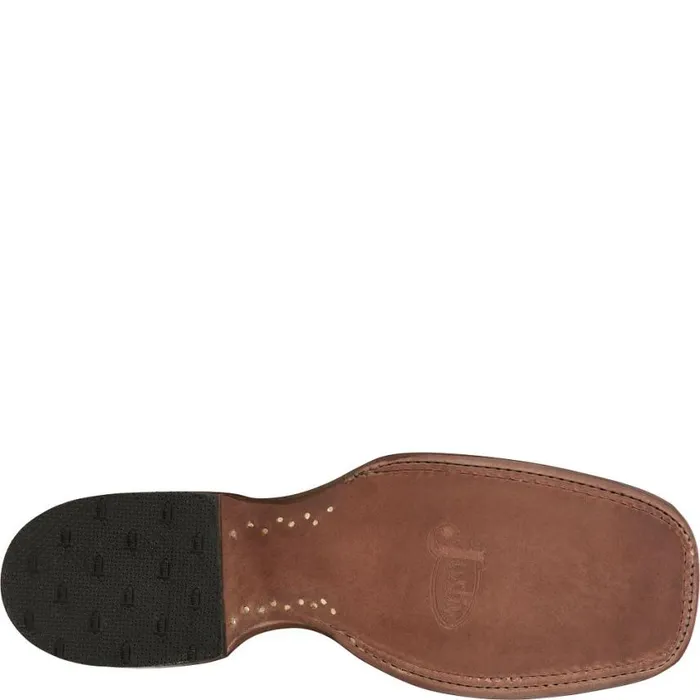 Western Men Justin Boots Belmont 11034 PullOn Western Boot Wild Brandy 040brown041
