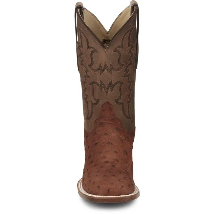 Western Men Justin Boots Belmont 11034 PullOn Western Boot Wild Brandy 040brown041