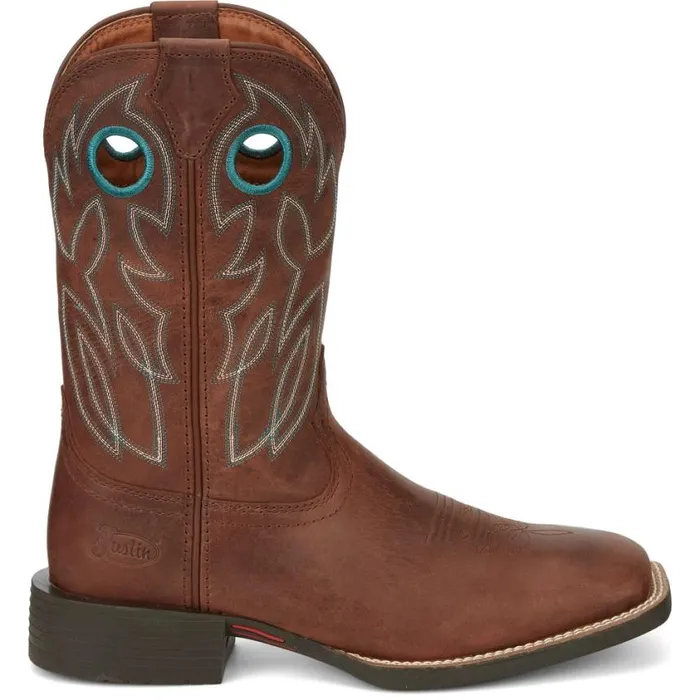 Western Men Justin Boots Bowline 11034 Western Boot Brandy 040brown041