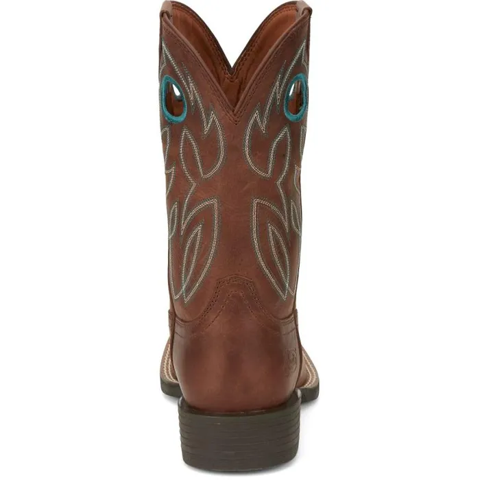 Western Men Justin Boots Bowline 11034 Western Boot Brandy 040brown041