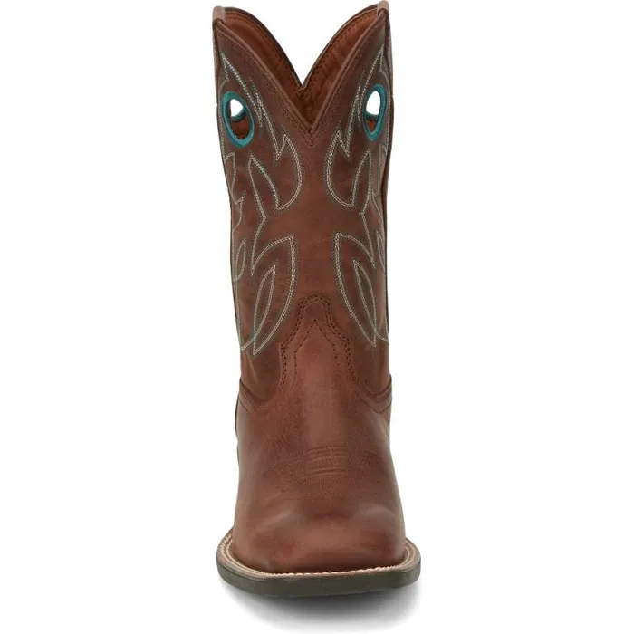 Western Men Justin Boots Bowline 11034 Western Boot Brandy 040brown041