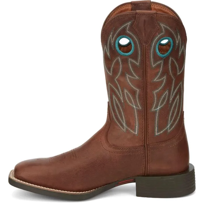 Western Men Justin Boots Bowline 11034 Western Boot Brandy 040brown041