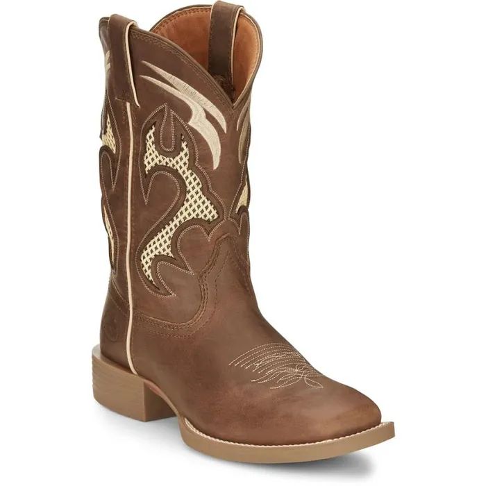 Western Men Justin Boots Octane 11034 Western Boot Cider 040brown041