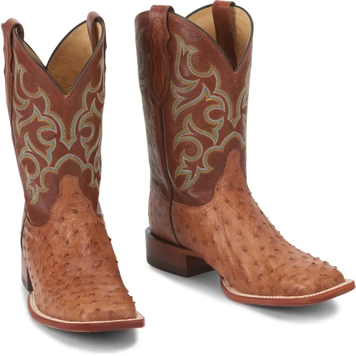 Western Men Justin Boots Truman 11034 Full Quill Ostrich Western Boot Cognac 040brown041 Western Men Justin Boots Truman 11034 Full Quill Ostrich Western Boot Cognac 040brown041