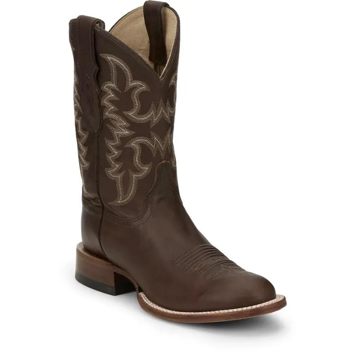 Western Men Justin Boots Wayne 11034 Western Boot Chocolate Fargo 040brown041