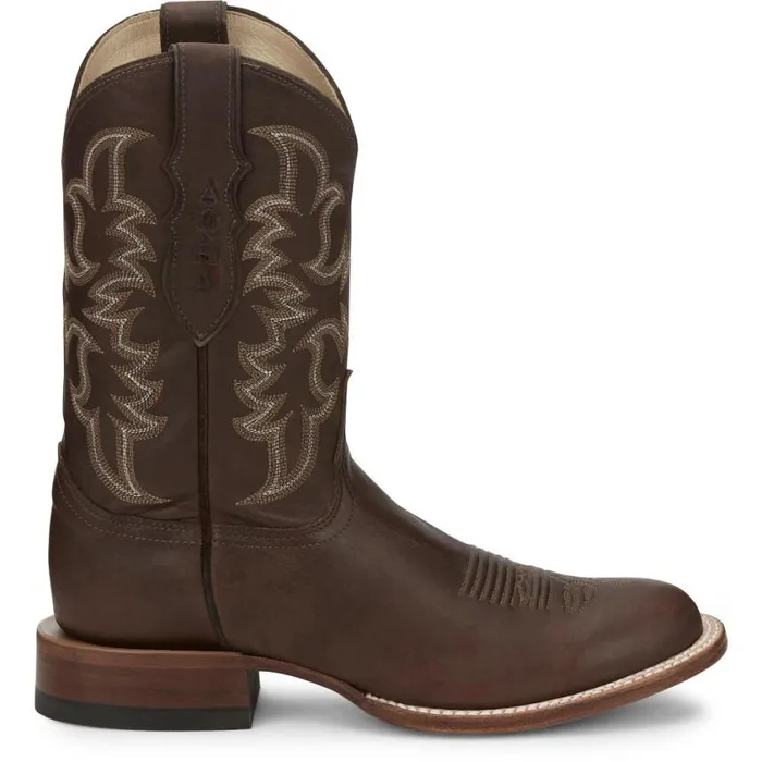 Western Men Justin Boots Wayne 11034 Western Boot Chocolate Fargo 040brown041