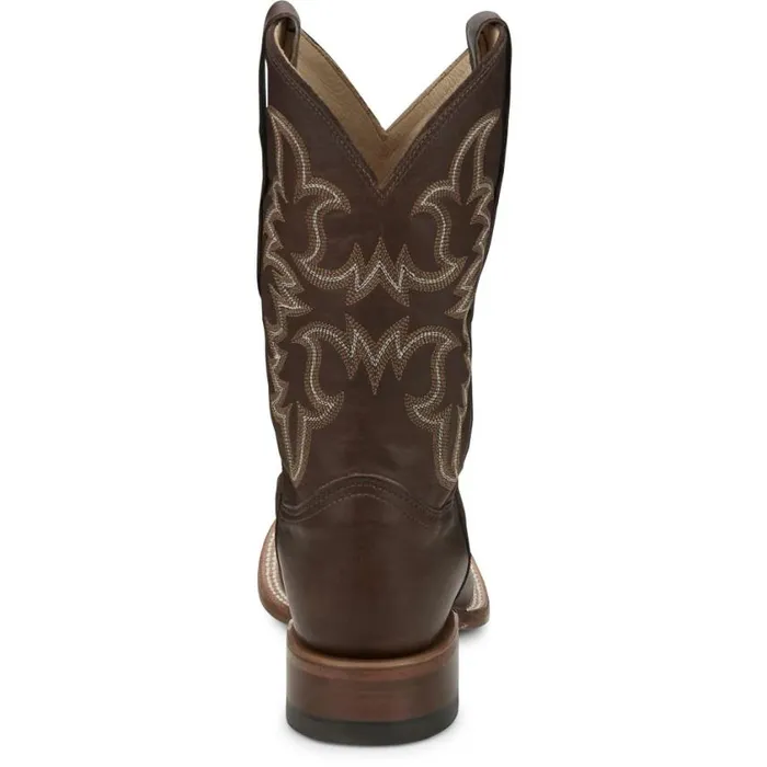Western Men Justin Boots Wayne 11034 Western Boot Chocolate Fargo 040brown041