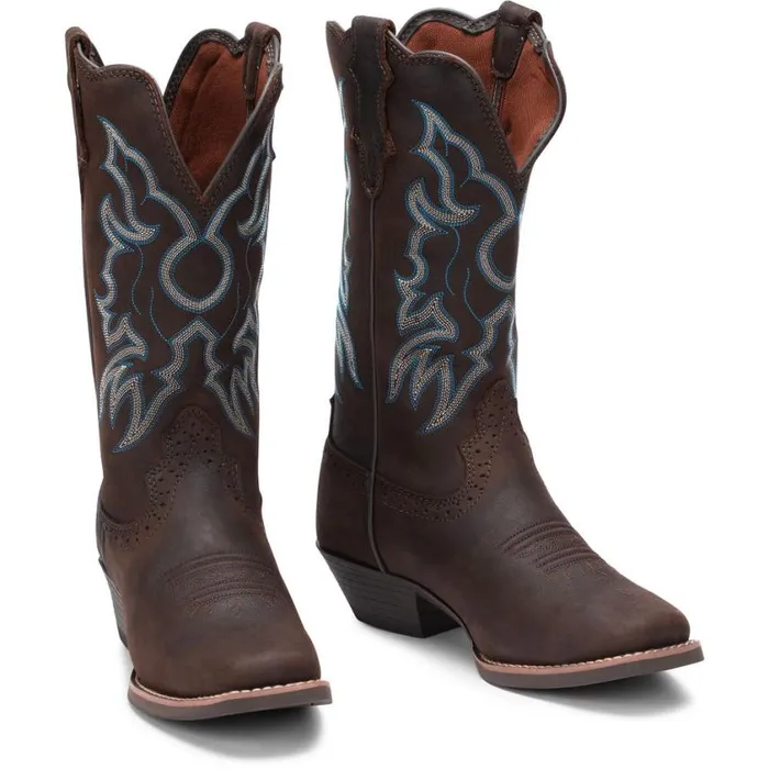 Western Women Justin Boots Brandy Dark Brown 040brown041