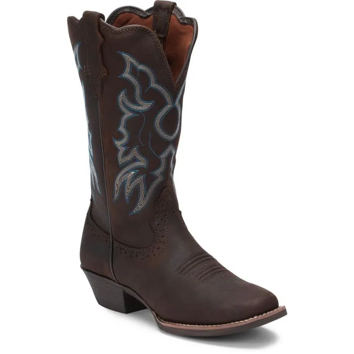 Western Women Justin Boots Brandy Dark Brown 040brown041