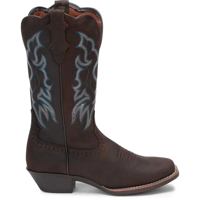 Western Women Justin Boots Brandy Dark Brown 040brown041