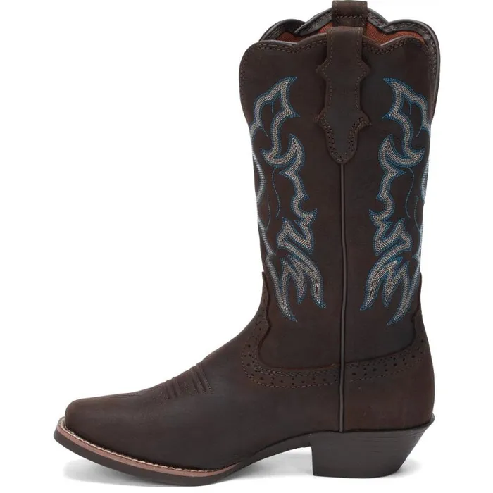 Western Women Justin Boots Brandy Dark Brown 040brown041