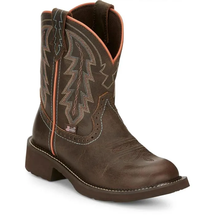 Western Women Justin Boots Lyla 8034 Western Boot Brown