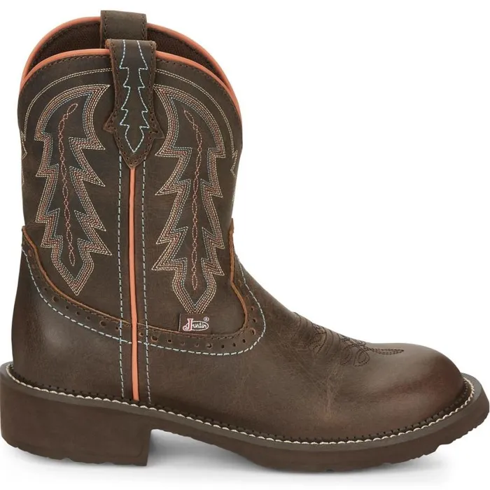 Western Women Justin Boots Lyla 8034 Western Boot Brown