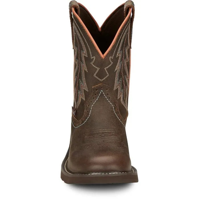 Western Women Justin Boots Lyla 8034 Western Boot Brown