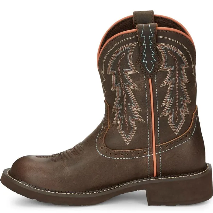 Western Women Justin Boots Lyla 8034 Western Boot Brown
