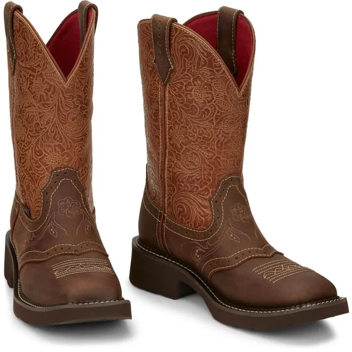 Western Women Justin Boots Starlina 11034 Western Boot Tan