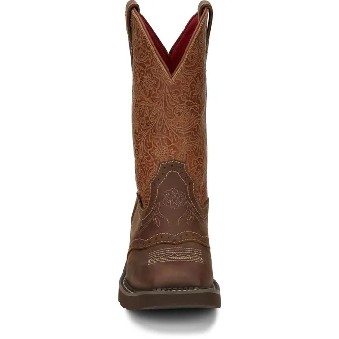 Western Women Justin Boots Starlina 11034 Western Boot Tan