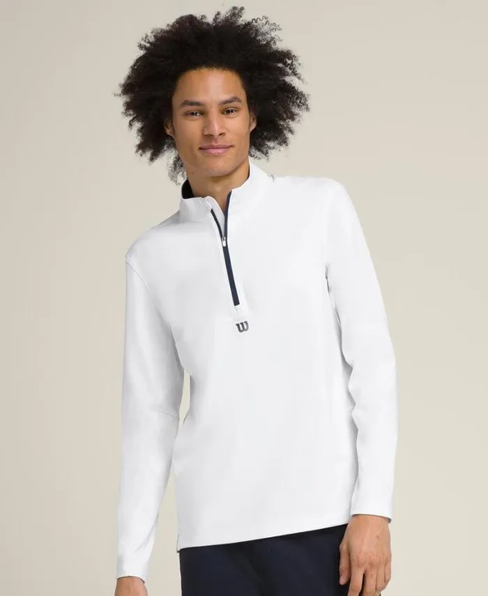 Wilson Outerwear Men Elevate Performance HalfZip 8211 Bright White