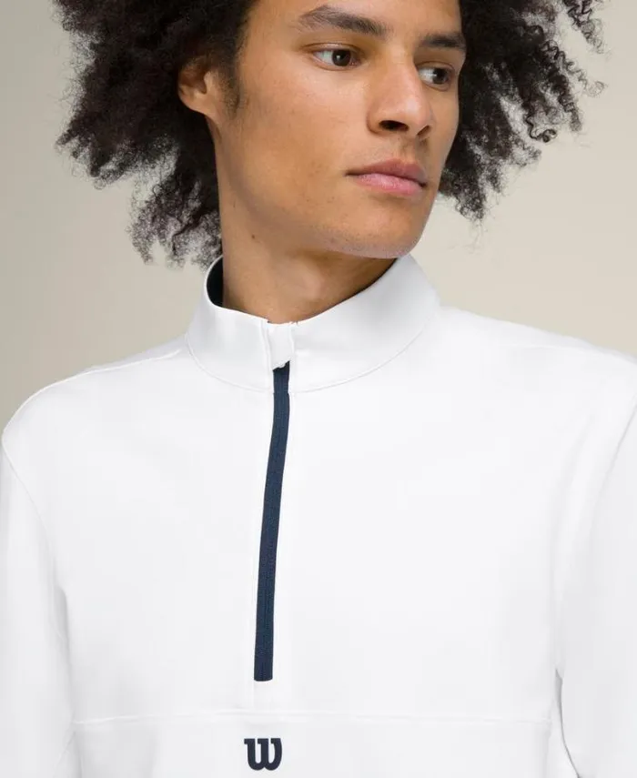 Wilson Outerwear Men Elevate Performance HalfZip 8211 Bright White