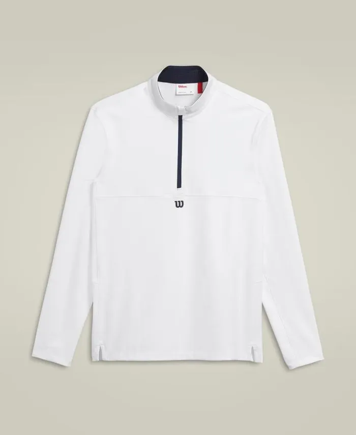 Wilson Outerwear Men Elevate Performance HalfZip 8211 Bright White