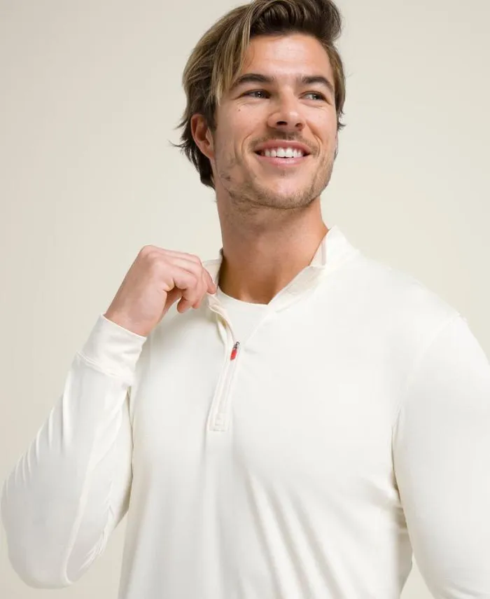 Wilson Outerwear Men Everyday Performance HalfZip 8211 Sandrift