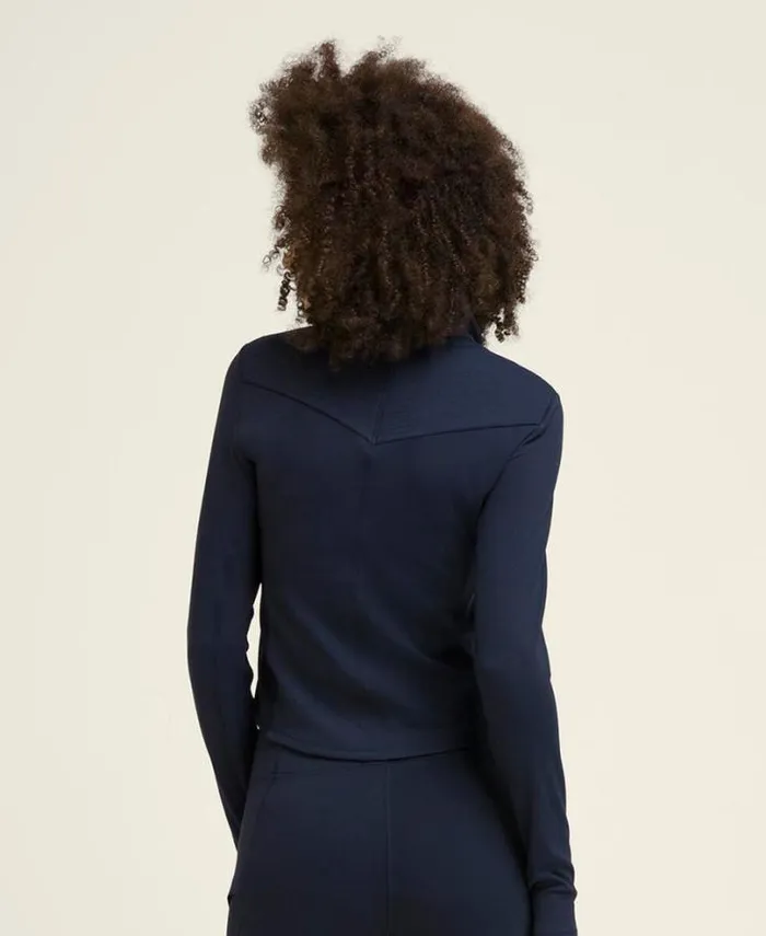 Wilson Outerwear Women Doubles HalfZip 8211 Classic Navy Wilson Outerwear Women Doubles HalfZip 8211 Classic Navy