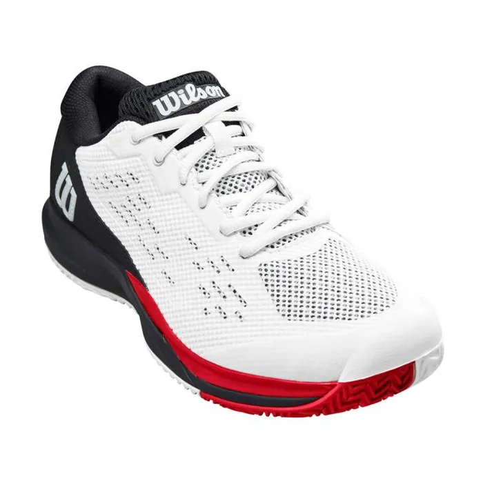 Wilson Shoes Sports Men039s Rush Pro Ace Tennis Shoe 8211 White Black Red