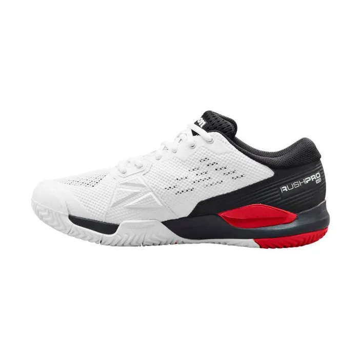 Wilson Shoes Sports Men039s Rush Pro Ace Tennis Shoe 8211 White Black Red