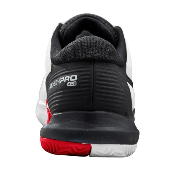 Wilson Shoes Sports Men039s Rush Pro Ace Tennis Shoe 8211 White Black Red