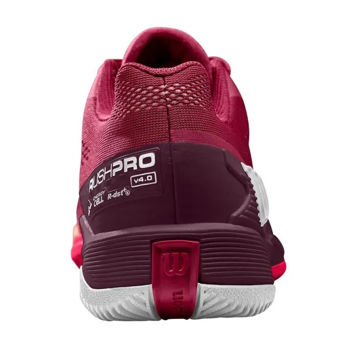 Wilson Shoes Sports Women039s Rush Pro 40 Tennis Shoe 8211 Red