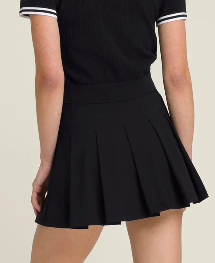 Wilson Skirts Women Classic Pleated Mini Skirt 8211 Black