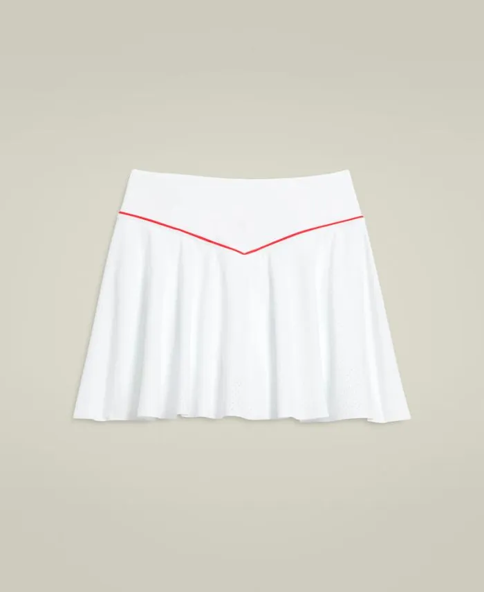 Wilson Skirts Women Tour Perforated Skirt 8211 Bright White Wilson Skirts Women Tour Perforated Skirt 8211 Bright White