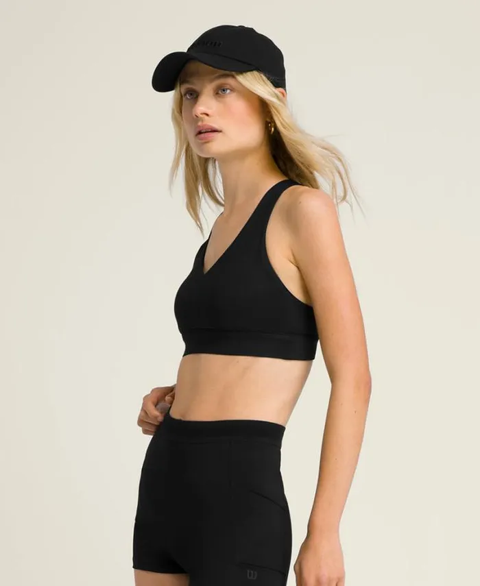 Wilson Tanks Women OnPoint Cross Back Bra 8211 Black Wilson Tanks Women OnPoint Cross Back Bra 8211 Black