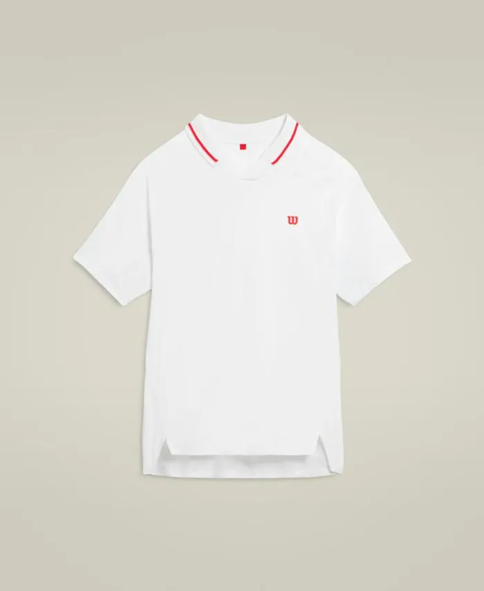 Wilson Tees Men Elite ShortSleeve Performance Top 8211 Bright White Wilson Tees Men Elite ShortSleeve Performance Top 8211 Bright White