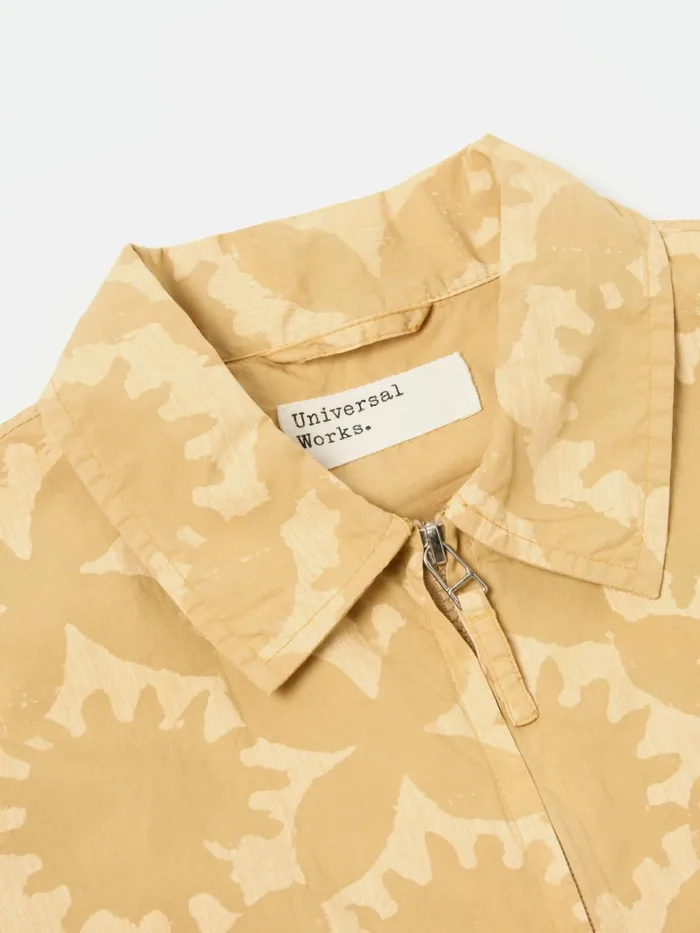 Windcheater In Sand Over Dyed Sun Print Men Universal Works Jackets