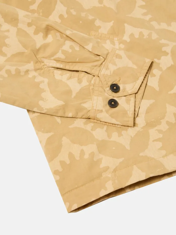 Windcheater In Sand Over Dyed Sun Print Men Universal Works Jackets