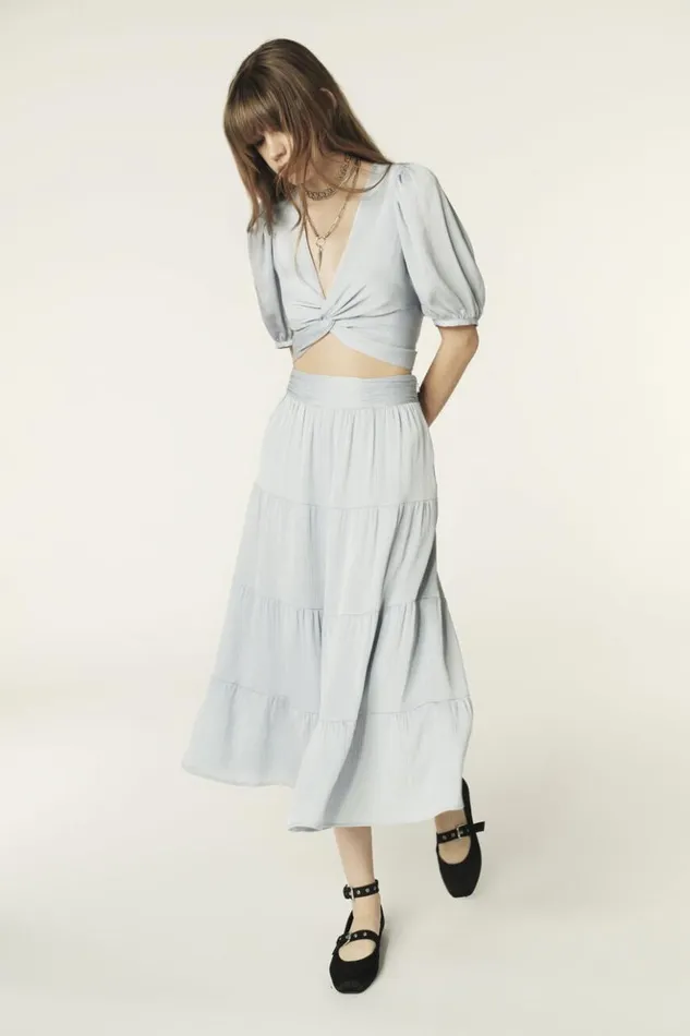WindyGathered Midi Skirt Clothing Baandsh Skirts and Shorts