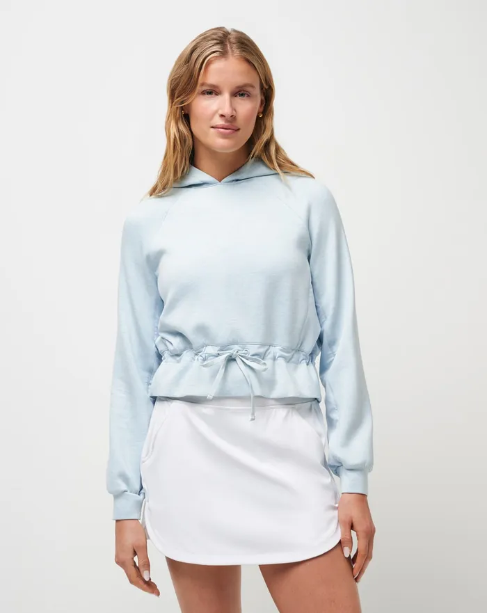 Women Active Tops TravisMathew GOLDEN STATE SKYLOFT HOODIE Heather Baby Blue Women Active Tops TravisMathew GOLDEN STATE SKYLOFT HOODIE Heather Baby Blue