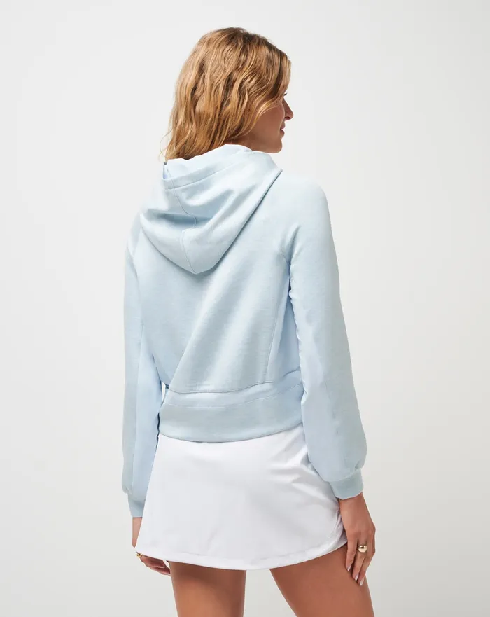 Women Active Tops TravisMathew GOLDEN STATE SKYLOFT HOODIE Heather Baby Blue Women Active Tops TravisMathew GOLDEN STATE SKYLOFT HOODIE Heather Baby Blue