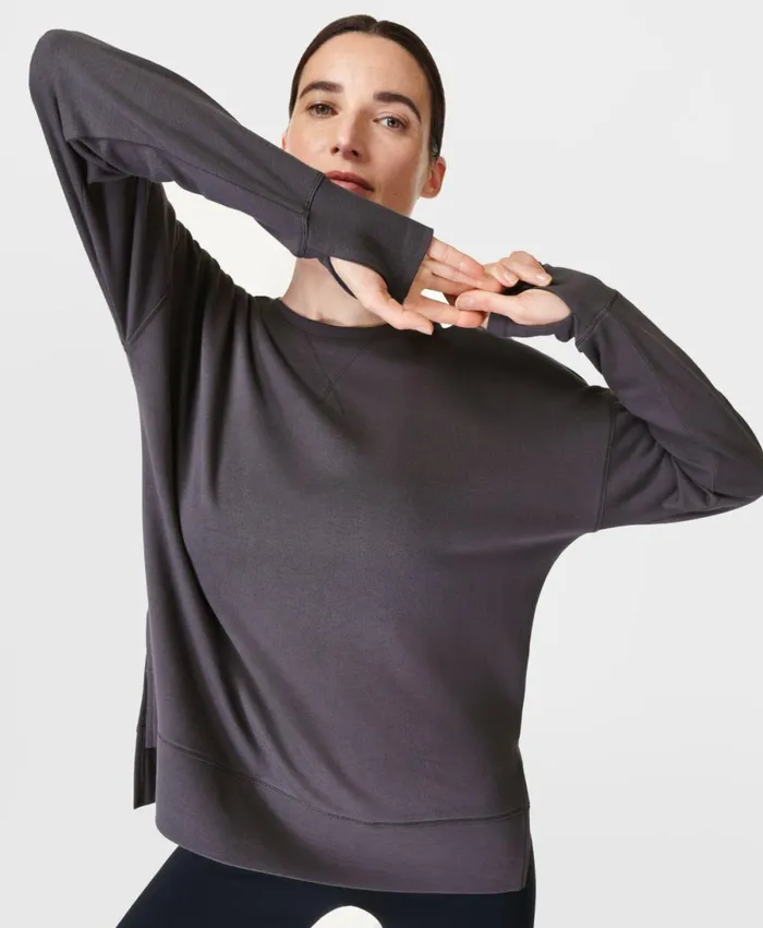 Women After Class Longline Sweatshirt Urban Grey Sweaty Betty Jumpers Hoodies Women After Class Longline Sweatshirt Urban Grey Sweaty Betty Jumpers Hoodies